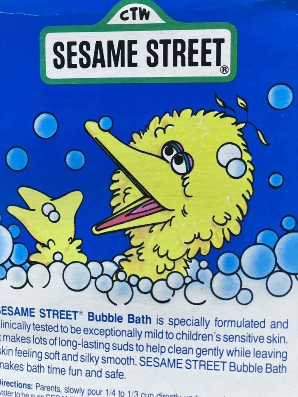 Sesame Street Bubble Bath - Blue and Yellow